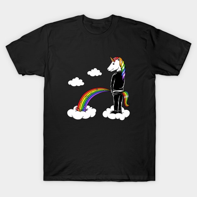 Rainbow Unicorn T-Shirt by coffeeman